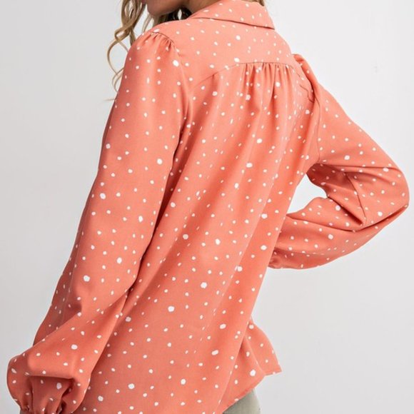 Animal Spotted Blouse - Picture 3 of 6